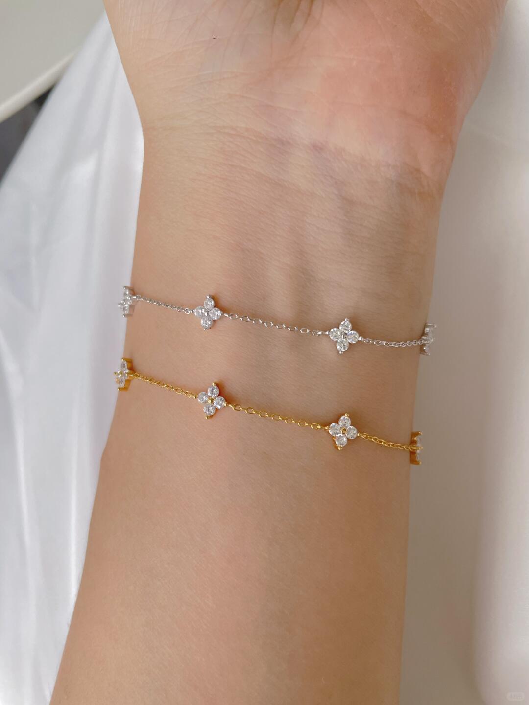 Crystal Flower Bracelet