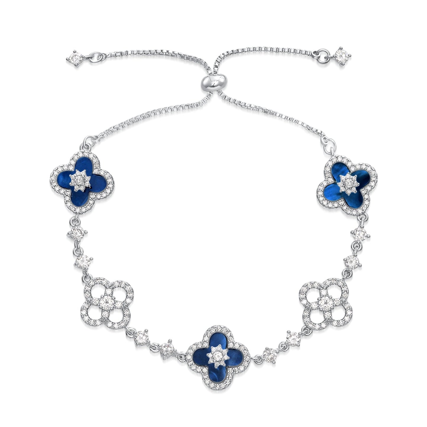 Clover Mother-of-Pearl - Vintage Blue