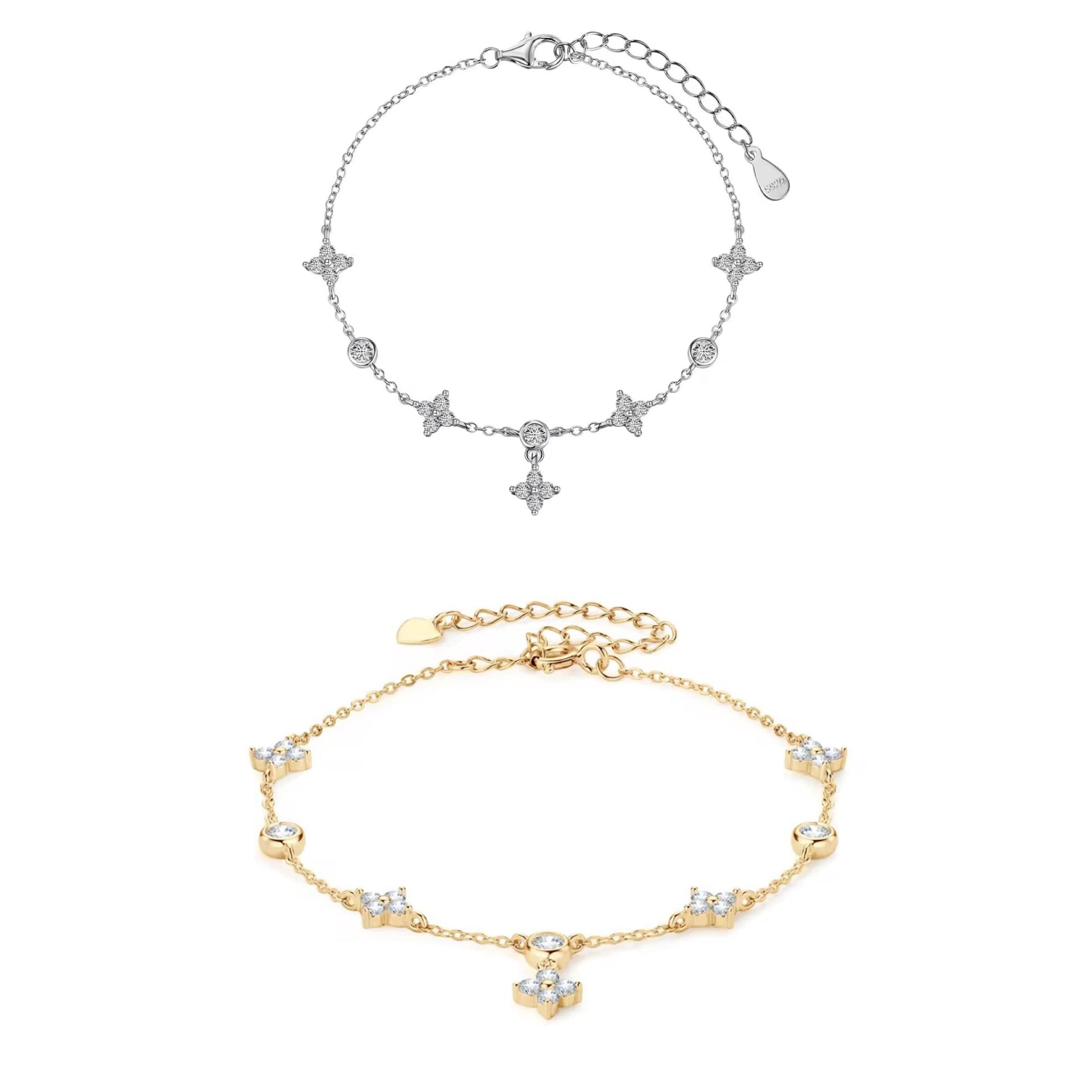 Crystal Flower Bracelet 
