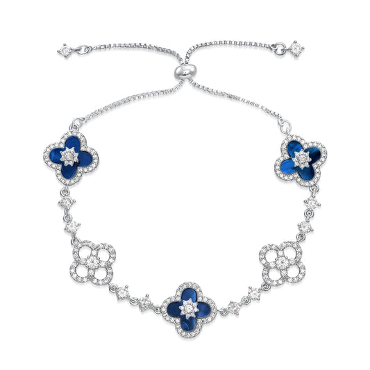 Clover Mother-of-Pearl - Vintage Blue