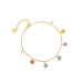 Crystal Flower Bracelet - Colored