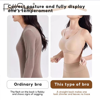 Posture Correction Bra Push up Bras for Women Seamless Wireless Bralette Cross Back Brassiere Comfort Support Lingerie