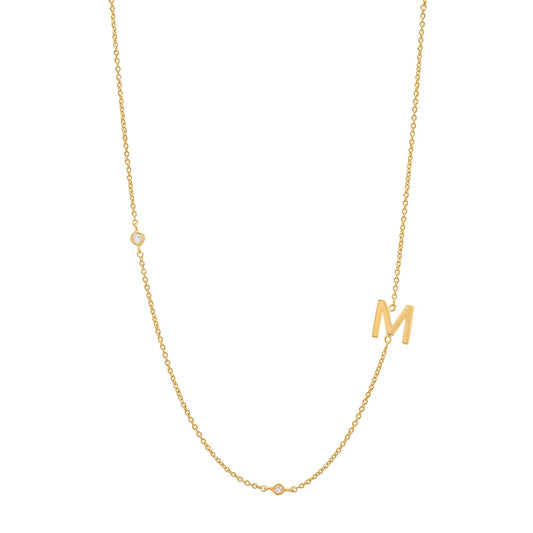 Asymmetrical Initial Necklace
