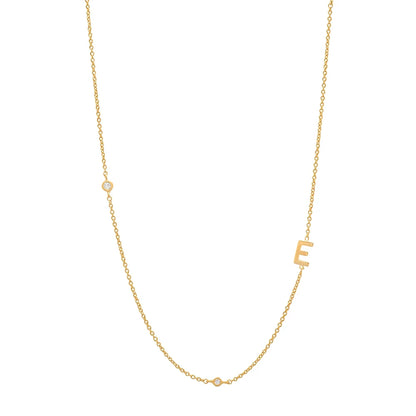 Asymmetrical Initial Necklace