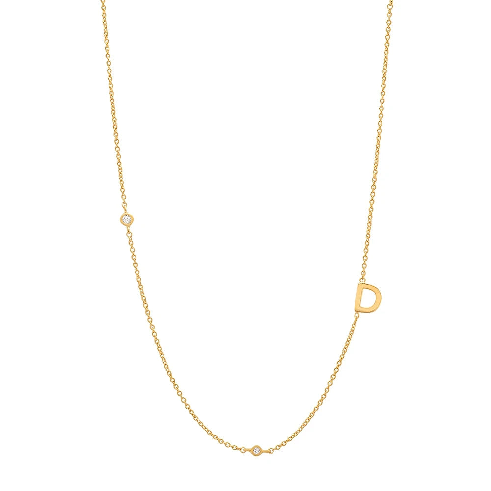 Asymmetrical Initial Necklace