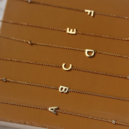 Asymmetrical Initial Necklace