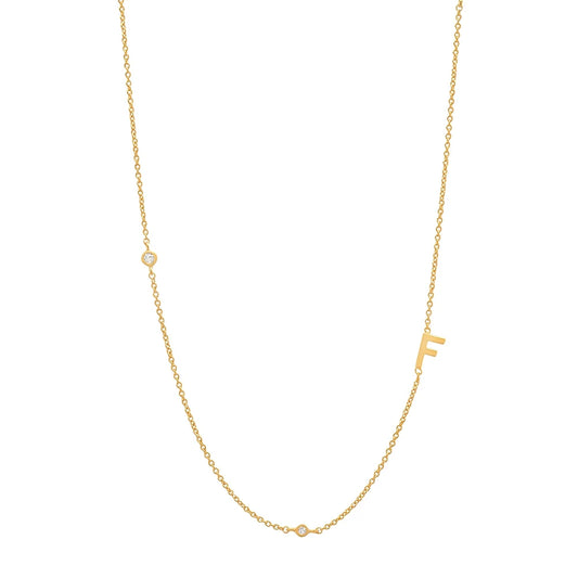 Asymmetrical Initial Necklace