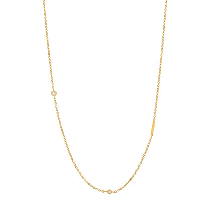 Asymmetrical Initial Necklace
