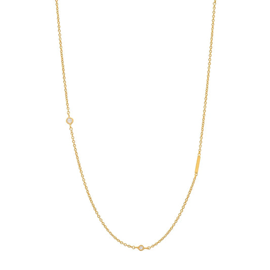 Asymmetrical Initial Necklace