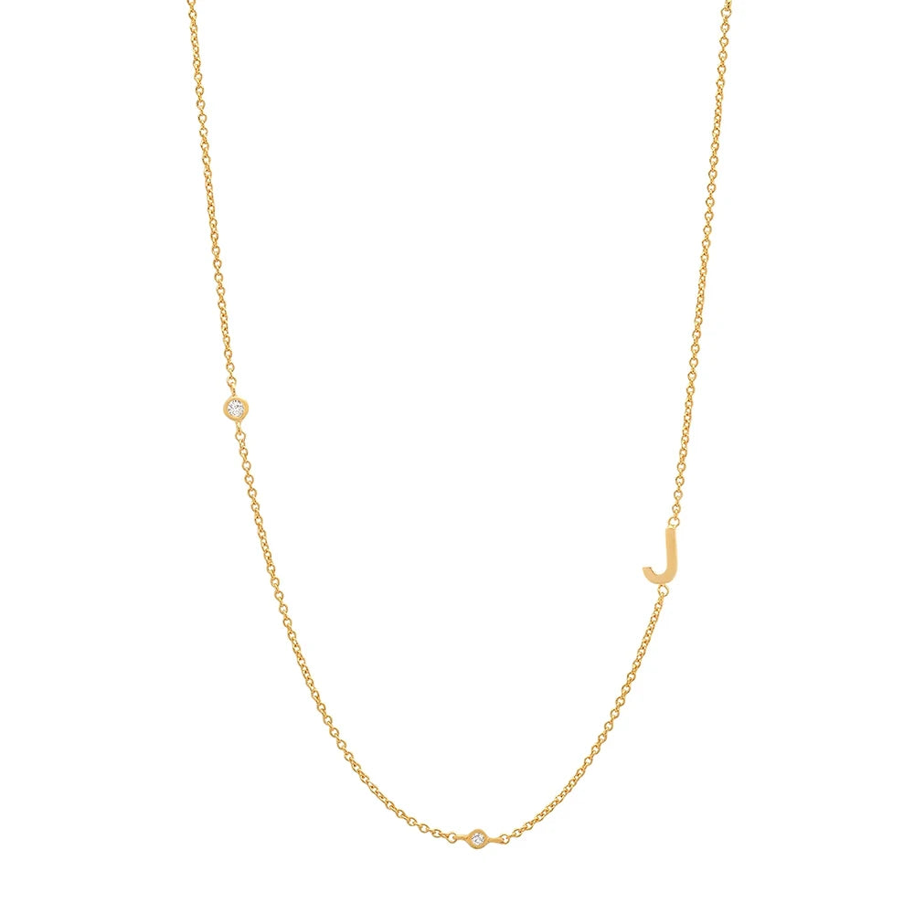 Asymmetrical Initial Necklace